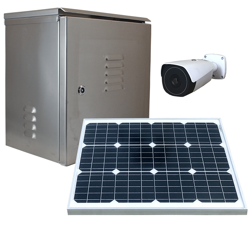 Solar powered weatherproof dvr or nvr security system.