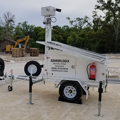 Solar powered surveillance and lighting solutions for Theme Parks