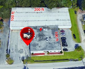 ArmorLogix mobile surveillance trailer with network panoramic 180 degree bullet camera