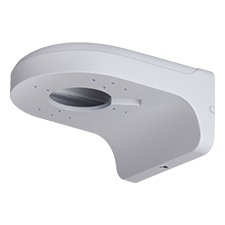 Wall mount bracket for Network and HD-over-Coax armor ball cameras