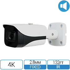 4K HD-over-Coax (CVI) Bullet Camera with built in audio