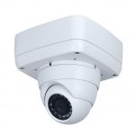 Junction box for fixed network and coax armor ball security cameras