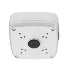 Junction box for fixed network and coax armor ball security cameras