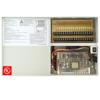 18 channel 20 amp power supply for CCTV installations