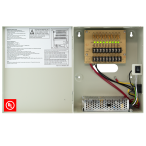 9 channel 10 amp power supply for CCTV installations