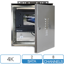 8 channel 4K weatherproof recording solution
