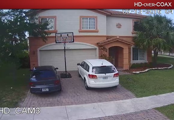 Compare Analog to HDCVI - 1080P Residential Example 1