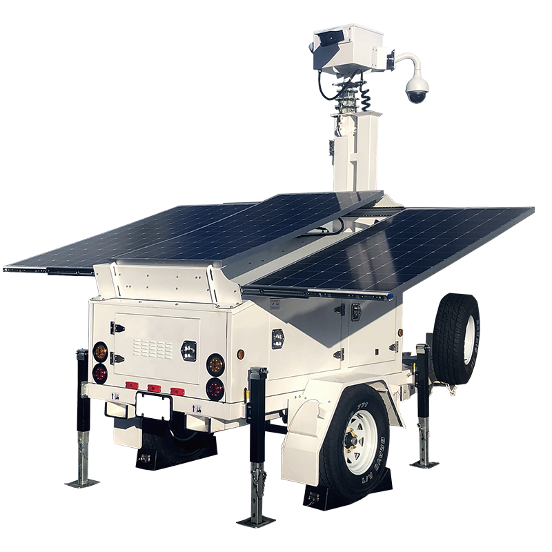 1,050 Watt Solar Powered Mobile Surveillance Trailer from Optiview
