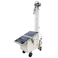 Construction Site Surveillance Solutions - Mobile Surveillance Push Cart