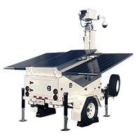 Construction Site Surveillance Solutions - Mobile Surveillance Trailer
