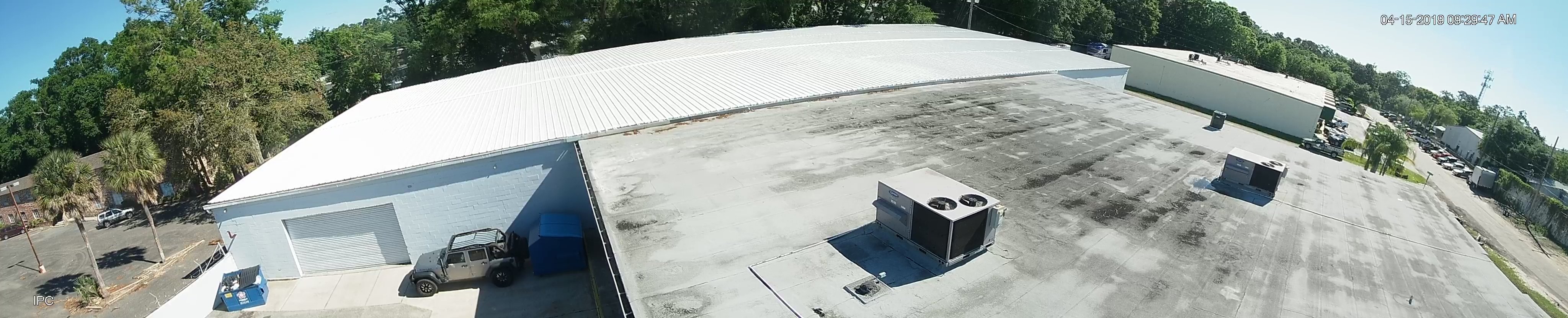 180 degree IP network bullet camera captures large areas in HD video