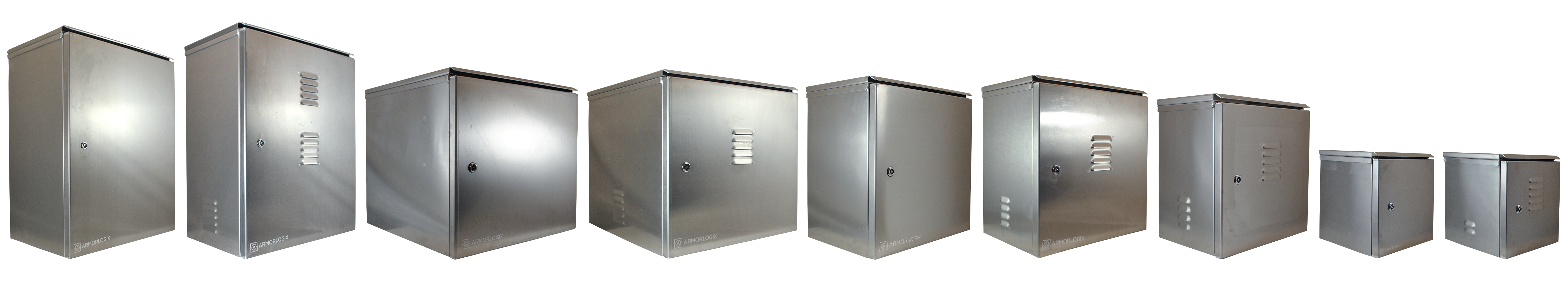 ArmorLogix marine grade aluminum enclosure product line up