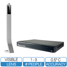 Floormounted Human Temperature Detection & Notification System Kiosk