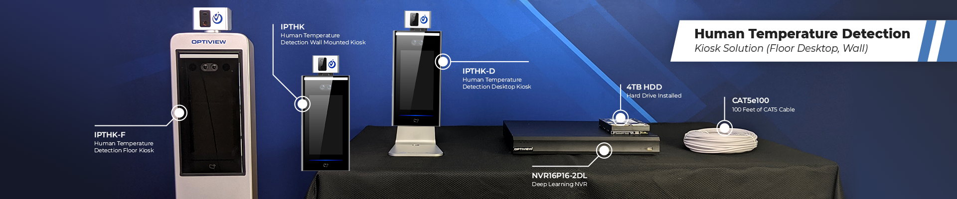 Optiview Human Temperature Detection & Notification System header