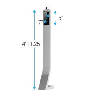 Human Temperature Detection Floor Kiosk Solution