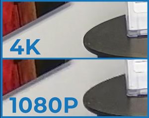 Compare 4K 1080P Security Camera Resolution