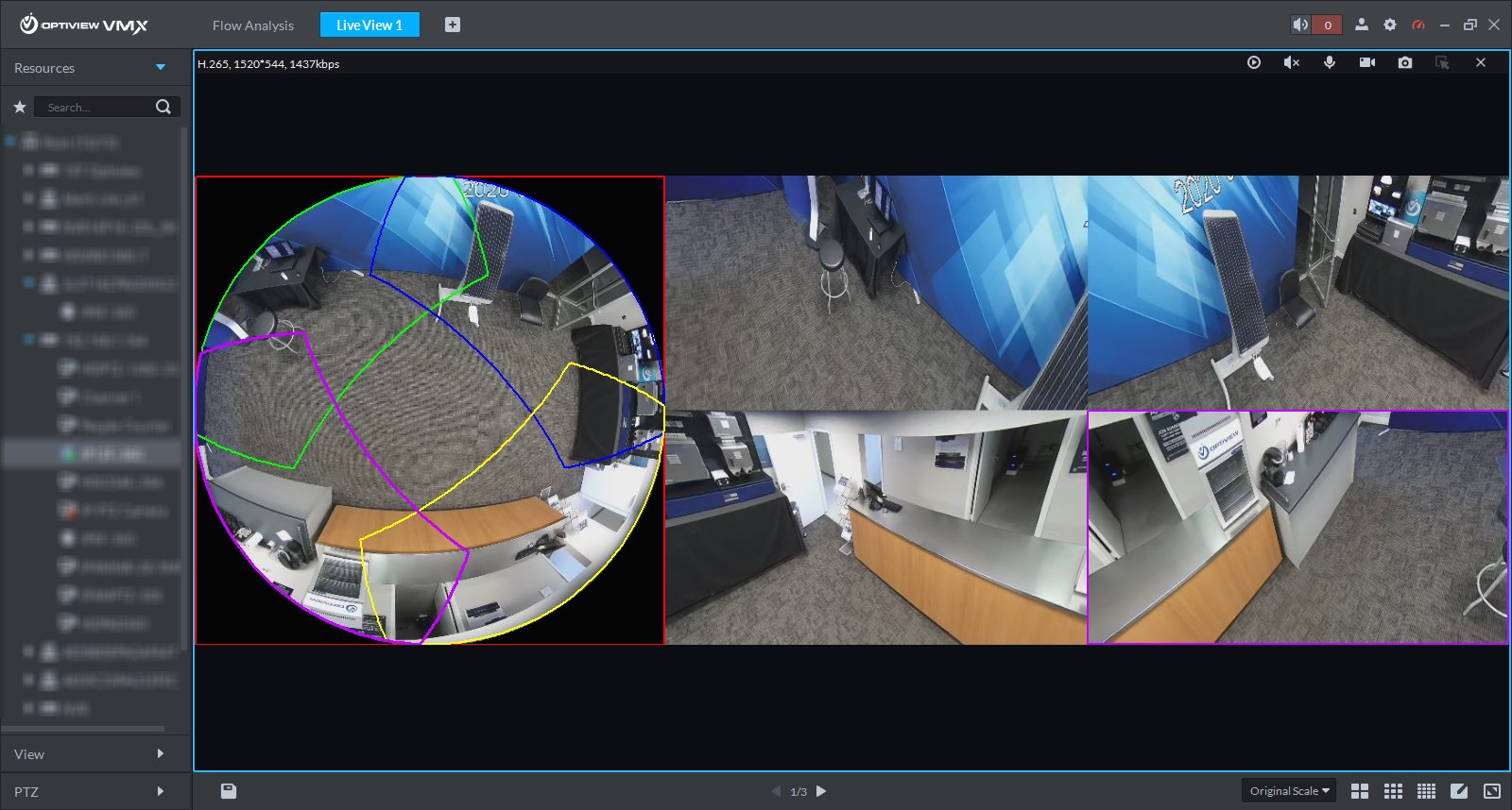 Optiview VMX - Fisheye Dewarp x 4