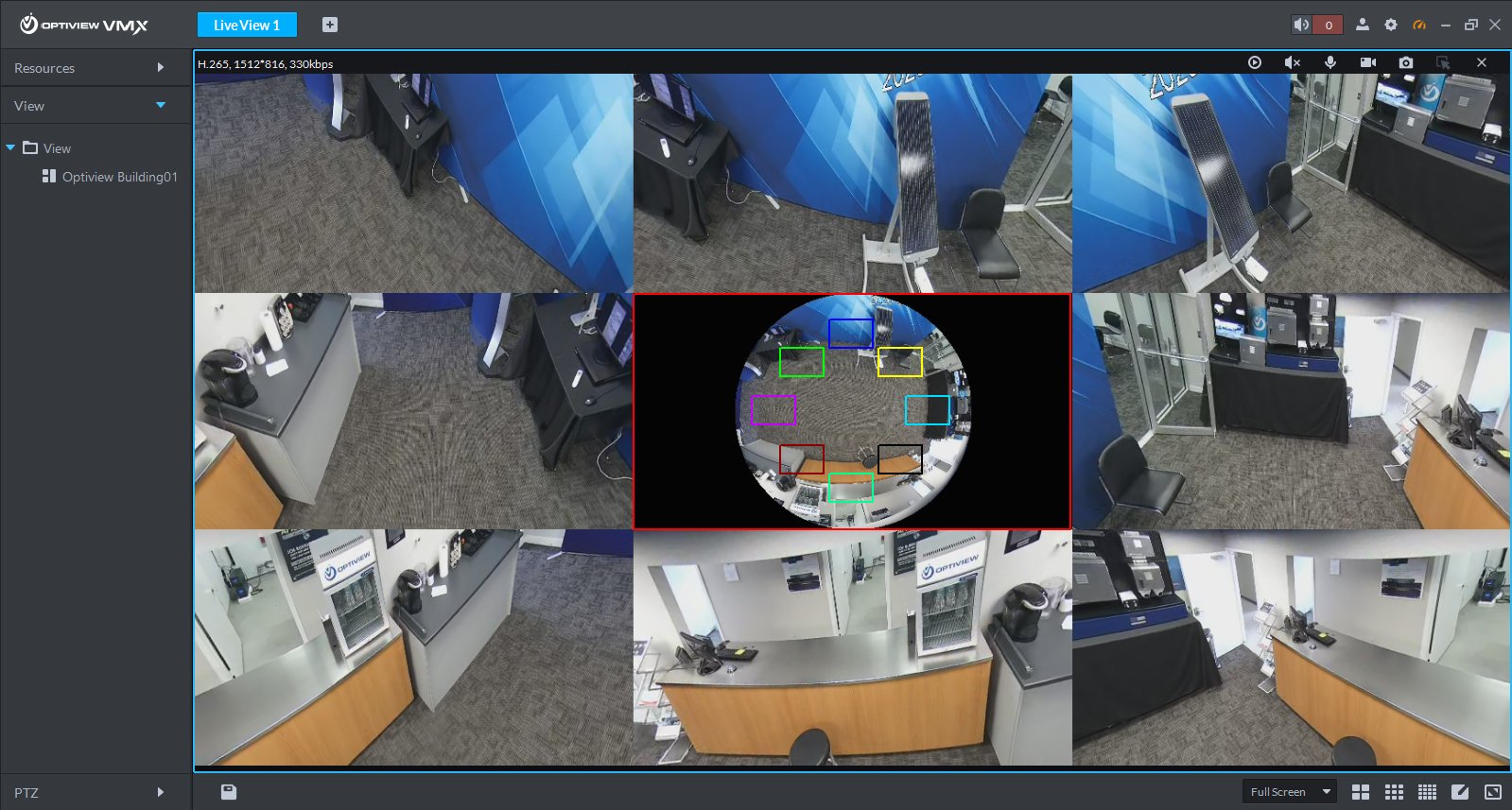 Dewarp Fisheye cameras in live view and playback