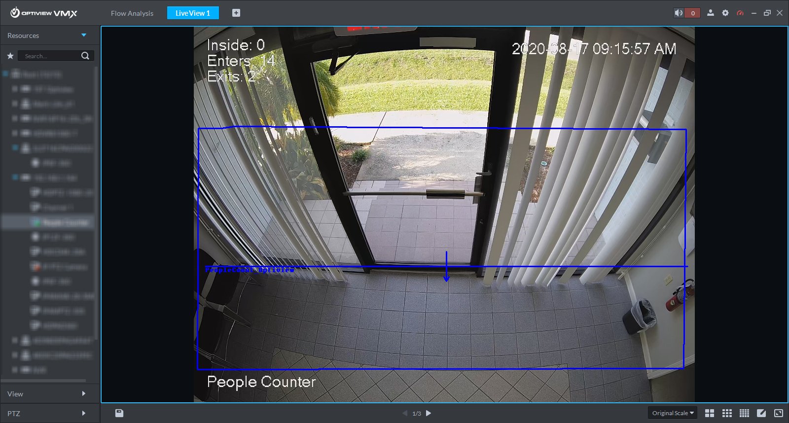 Optiview VMX - People Counter with Rule view 2