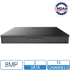 NVR16P164K-2-NCV - 16 Channel / 16 PoE 4K NDAA Compliant NVR