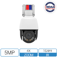NDAA Compliant IP PTZ with Active Deterrence