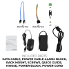 NVR324K-4I-NCV - Product Image - Included Parts Sata Cable, Power Cable, Quick Guide and more