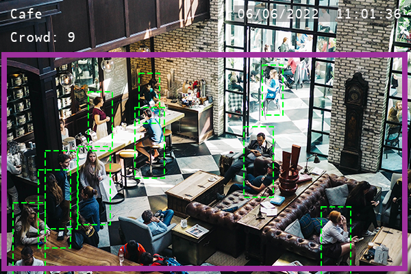 Crowd Density Monitoring with IP Security Camera