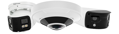 180° Panoramic and 360° Fisheye Camera Collage