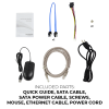 NVR8P8-2E-AI - Product Image - Quick guide, SATA cable, SATA power cable, screws, mouse, ethernet cable, power cord