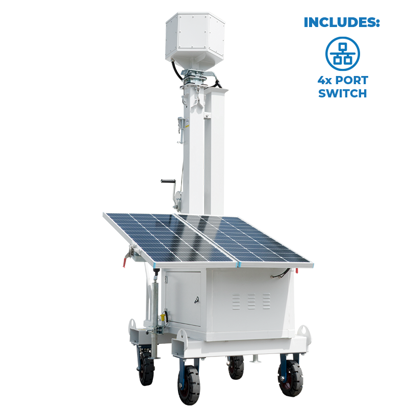 AL600-NS4 - Solar Powered Mobile Cart with Networking Infrastructure