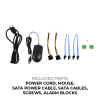 NVR8P8-2B-NCV Product Image Included Parts - Power Cord, Mouse, SATA Power Cables, SATA Cables, Screws & Alarm Blocks