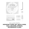 IP8MIAD-212AI-NCV Product Image 800x800 Included Parts - Mounting Guide, Key, Quick Guide, Wall Anchors & More