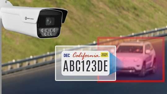 Camera for automatic number plate recognition