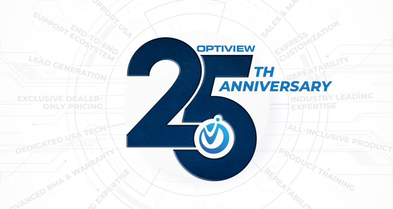 Optiview 25th Anniversary Banner Graphic lg