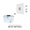 Optional Bracket - Pole Mount by using BKT-09 + BKT-POLE-S together