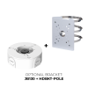 Optional Bracket - Pole Mount by using JB130 + HDBKT-POLE together