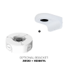 Optional Bracket - Wall Mount by using JB130 + HDBKT4 together