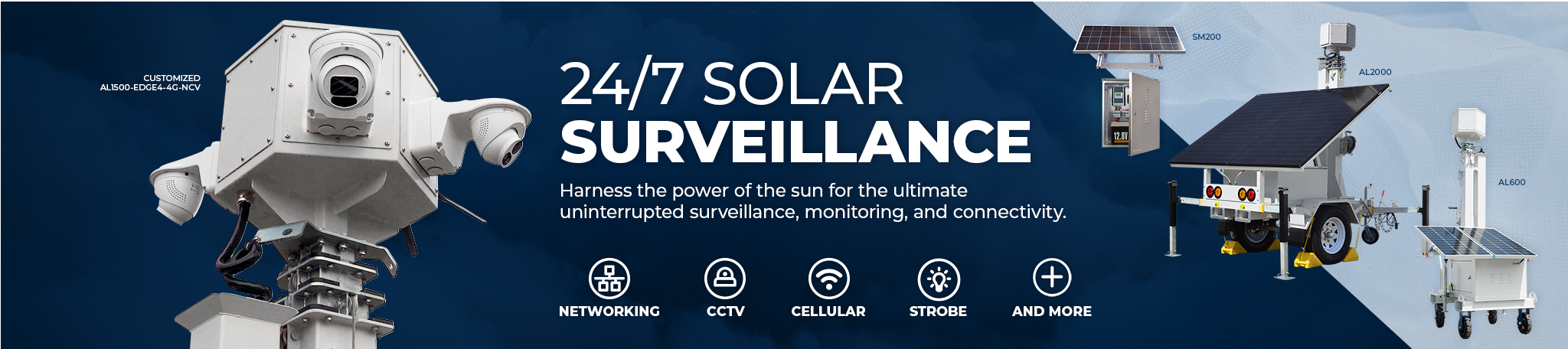 24/7 Solar Surveillance Landing Page Banner